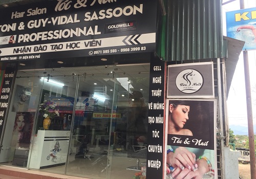 Sang nhượng salon tóc & nail, tại mặt phố Điện Biên Phủ, Lai Châu