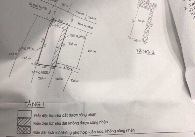 Bán nhà 1 trệt 1 lầu, 3,7x10m, hẻm 122 Phan Văn Hân, P17, Q.Bình Thạnh ,giá 3.55 tỷ