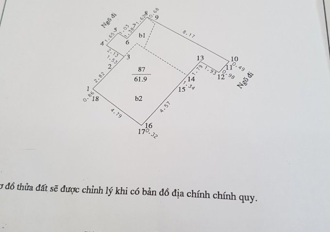 Bán nhà số 67 ngõ 96 Đê La Thành nhỏ, Đống Đa, Hà Nội