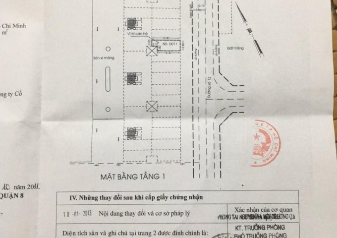 Bán căn hộ chung cư tầng trệt ở kdc Phú Lợi, P7, Quận 8,  Hồ Chí Minh diện tích 81.7m2  giá 1.85 Tỷ