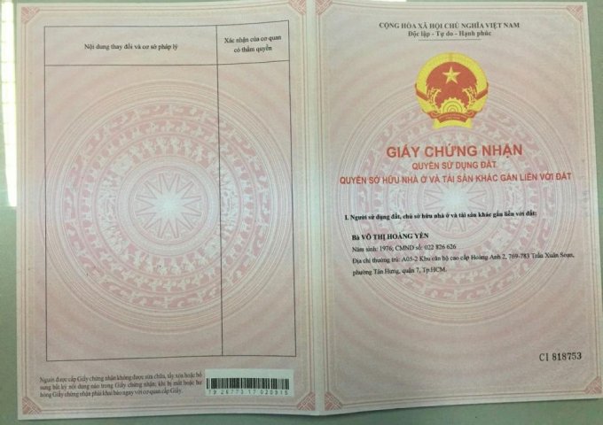 Bán CH 51,4m2, vị trí đẹp đường TA14, P.Thới An, Q 12, giá chỉ 1,25 tỷ