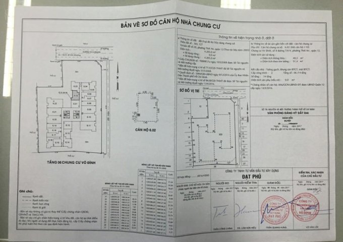 Bán CH 51,4m2, vị trí đẹp đường TA14, P.Thới An, Q 12, giá chỉ 1,25 tỷ