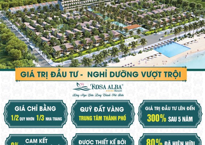 Tận hưởng thiên đường nghỉ dưỡng với biệt thự biển Rosa alba Resort 