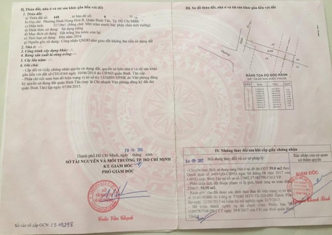 Bán nhà riêng tại đường Hồ Văn Long, Phường Bình Hưng Hòa B, Bình Tân, TP. HCM DT 117m2 giá 5.3 tỷ