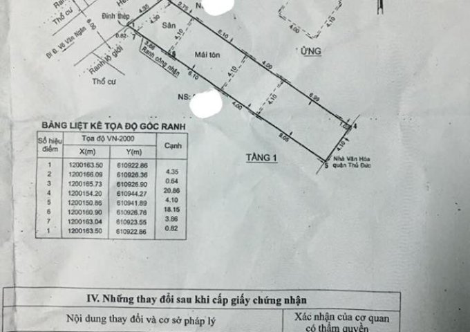  Bán nhà riêng tại Hẻm 276 Đường Võ Văn Ngân, Thủ Đức, Hồ Chí Minh diện tích 91m2 giá 72 Triệu/m²