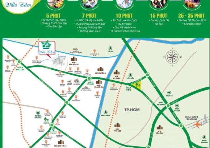Bán đất nền dự án nhà mẫu villa eden