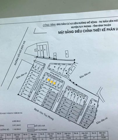 Bán nhanh đất mặt tiền khu A3,TT liên huong,tuy phong,bình thuận