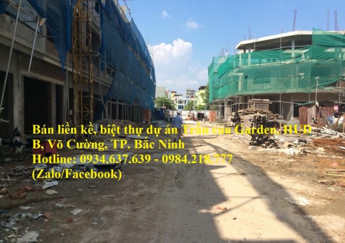 Chính chủ bán nhanh 2 lô liền kề 110m2 dự án Trầu Cau Garden, P. Võ Cường, TP.Bắc Ninh