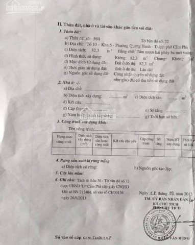 Bán đất nền km9 Quang Hanh, Cẩm Phả - ô tô đỗ cửa ( cạnh Trạm Xá, UBND phường)