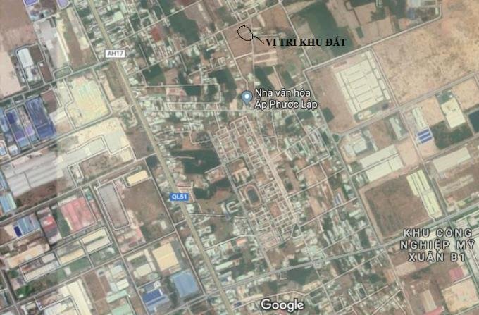 Bán đất ấp phước lập , phường Mỹ Xuân, Thị Xã Phú Mỹ