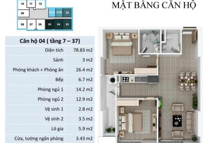 Tìm nhà đầu tư cho 4 em ở Flc 418 Quang Trung, chiết khấu 20%/tổng giá trị