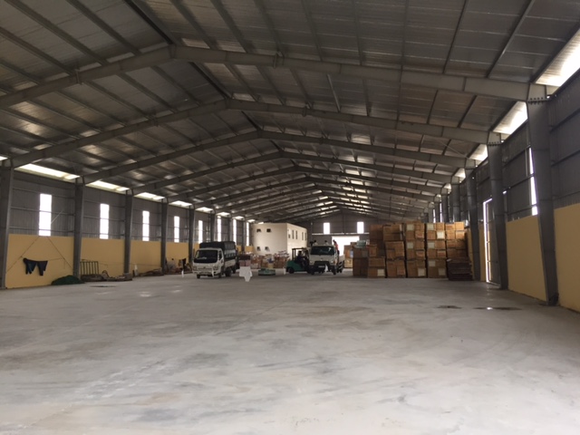 Cho thuê kho xưởng DT 3000m2 tại Nhân Hòa, Mỹ Hào, Hưng Yên.