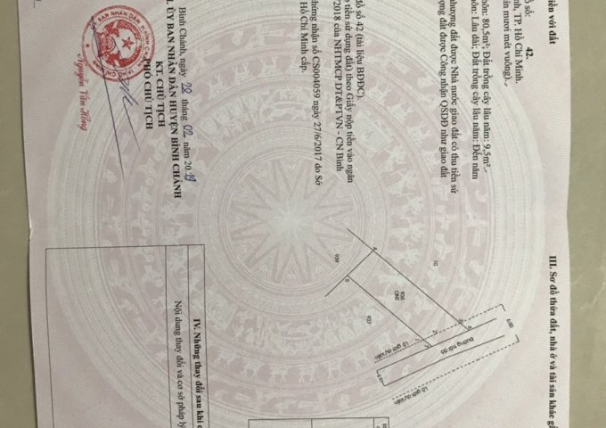 bán đất quốc lộ 50 xã đa phước bình chánh, xây dựng tự do, sổ hồng riêng, 1.6 tỷ