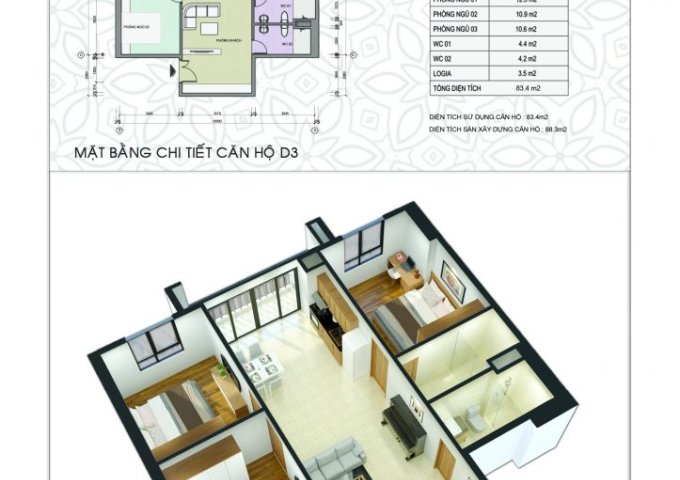 Còn duy nhất 1 căn 3PN tại phường Thành Công, giá chỉ 39 tr/m2