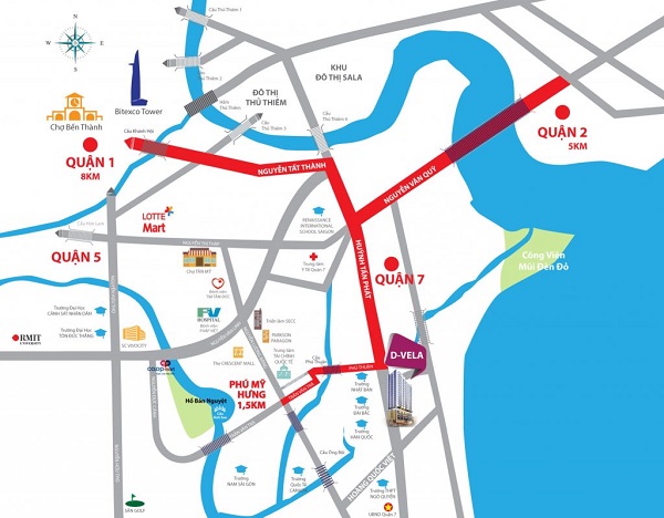 Bán căn shophouse dự án D'Vela mặt tiền Huỳnh Tấn Phát, Q. 7