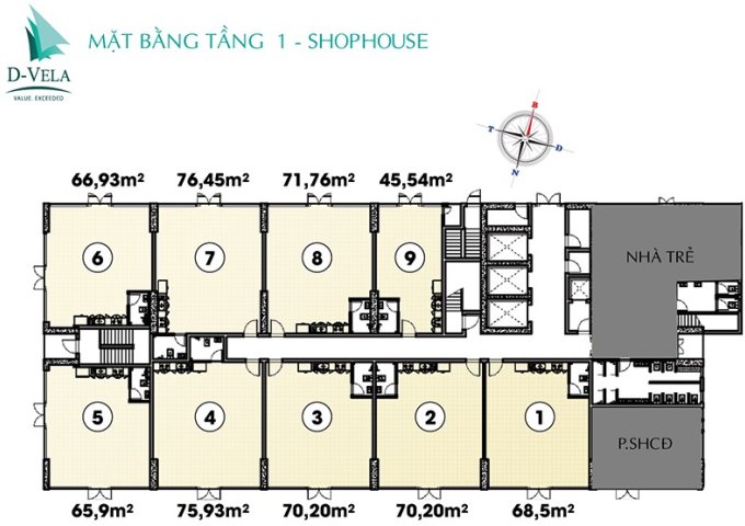 Bán căn shophouse dự án D'Vela mặt tiền Huỳnh Tấn Phát, Q. 7
