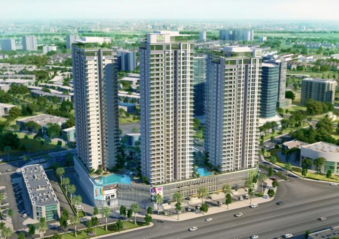 Hỗ trợ Vay lên tới 80% để sở hữu căn hộ ở The Zen Hoàng Mai, 53 m2, giá 1.6 tỷ 1PN+ 1 phòng đa năng
