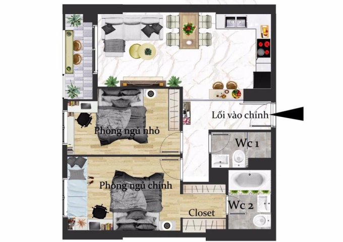 Cho thuê phòng ngủ master căn hộ Sunrise City View quận 7, TPHCM