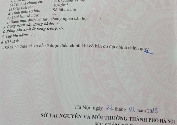 Cần bán căn hộ 3A tầng 26 chung cư Unimax - 210 Quang Trung