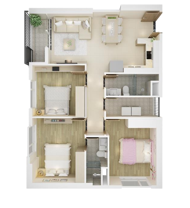 Bán căn hộ chung cư tại Dự án Mỹ Đình Pearl, Nam Từ Liêm,  Hà Nội diện tích 90m2  giá 3.35 Tỷ