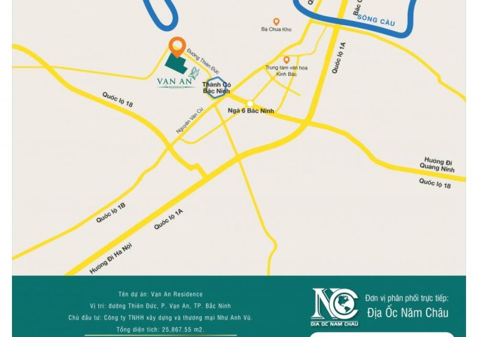 Bán đất nền đô thị Vạn An Residence thành phố Bắc Ninh chỉ 1.6 ty/lô.