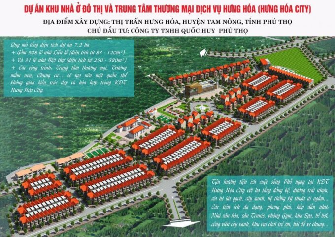Đất nền TT thị trấn Hưng Hoá Tam Nông Phú Thọ