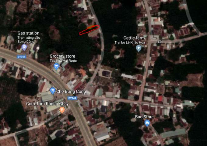 Bán đất tại Xã An Tây ngay chợ Bưng Còng, KCN Rạch Bắp, Bến Cát, Bình Dương diện tích 350m2 giá 6,540,000 Triệu/m²