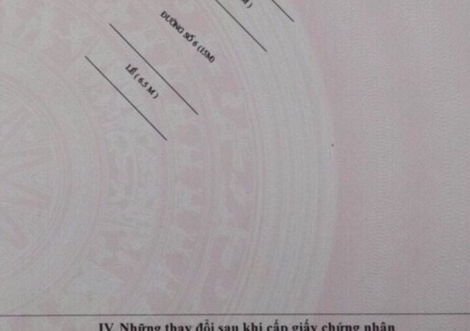 bán nền 4,5x20 đường số 6 kdc long thịnh, cái răng, cần thơ.