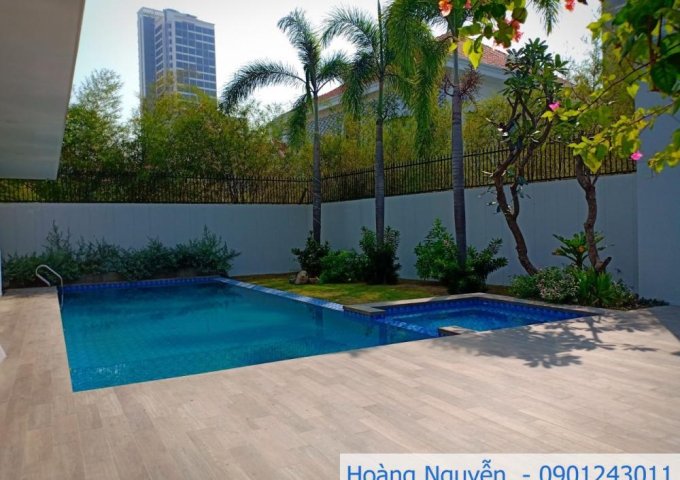 Villa phường Thảo Điền có Hồ bơi đẹp không gian mở. Cho thuê giá 186tr/th LH Hoàng Nguyễn