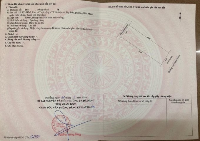 Bán lô đất 100m2 đường Gò Nảy 8 đối diện công viên, bên hông bệnh viện Ung Bướu