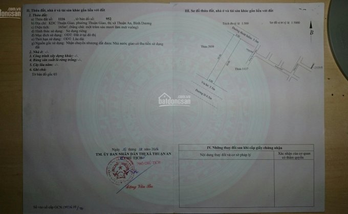 Bán đất khu dân cư Thuận Giao, gần cổng chào KDC Thuận Giao