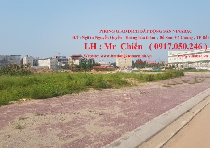 Bán đất đấu giá đường to -  Khu Chu Mẫu , Vân Dương, Bắc Ninh