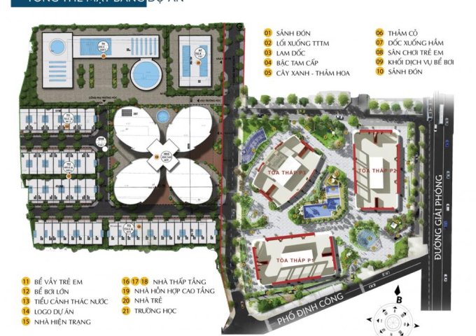 Skyview Plaza 360 Giải Phóng - Căn hộ 2PN 2 Ban công giá chỉ từ 2.3 tỷ - Giá Chính thức từ CĐT
