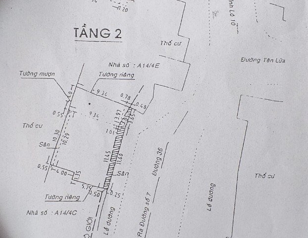 Nhà mặt tiền số 109 đường số 36 , p. Bình trị đông B , quận Tân Bình - 17 tỷ (161m2) 