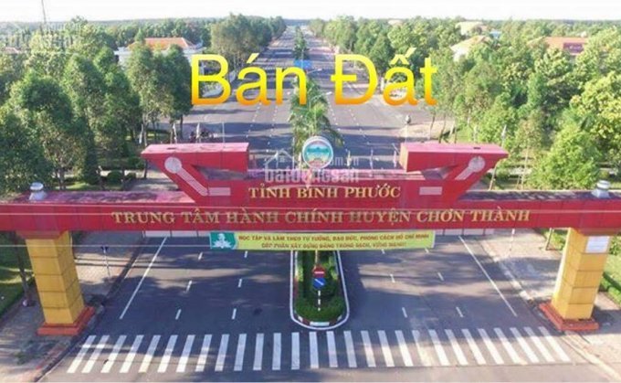 Bán Đất Nền Trung Tâm Hành Chính Huyện Chơn Thành, Bình Phước, Giá 550tr/nền LH: 0914.428.445