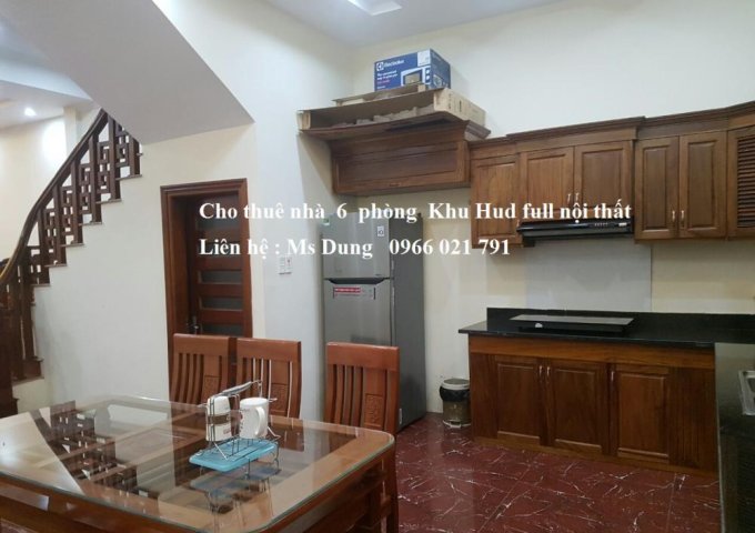Cho thuê nhà 6 phòng ngủ full nội thất khu Hud tại TP  Bắc Ninh