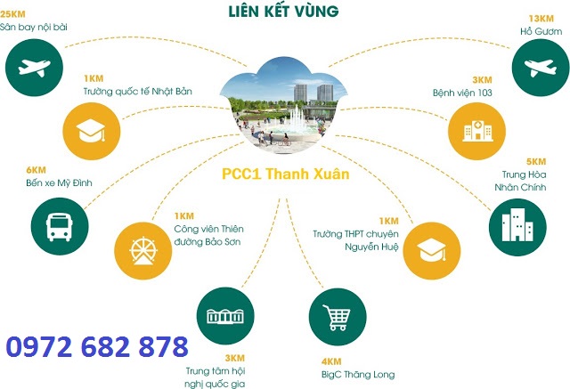 Mở bán đợt 1 dự án PCC1 44 Triều Khúc - Thanh Xuân giá chỉ 1ty470 căn 2PN LH: 0972 682 878
