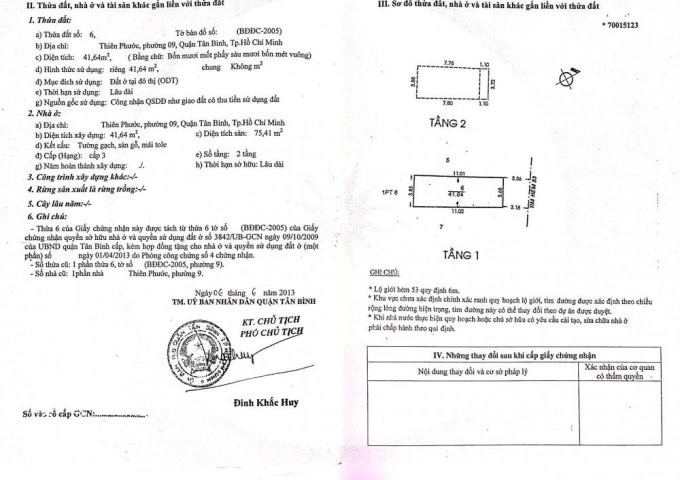 Bán nhà 100/31 Thiên Phước, phường 9, Tân Bình 