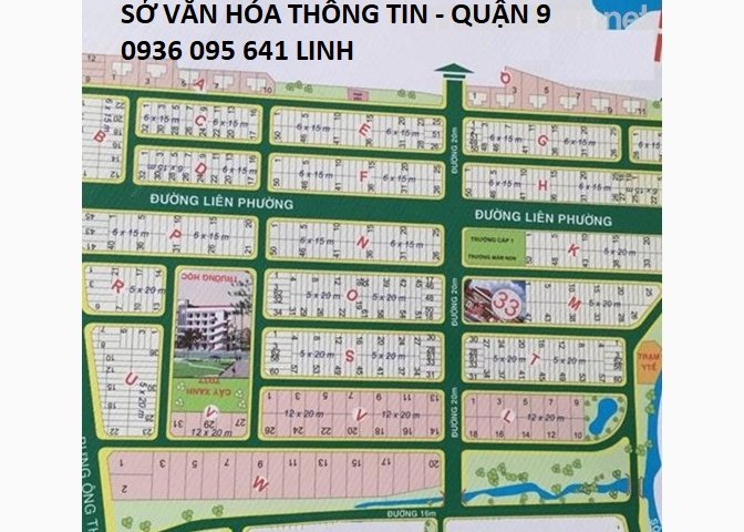 bán đất khu dân cư SỞ VĂN HÒA THÔNG TIN- ĐÔNG DƯƠNG- THỜI BÁO KINH TẾ QUẬN 9