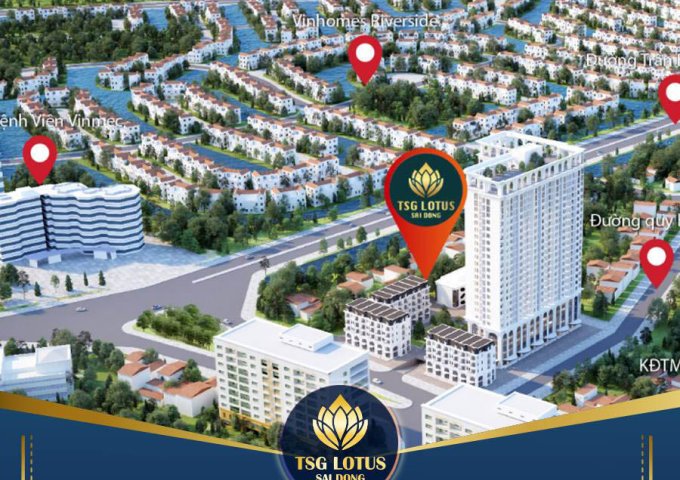 Căn hộ cao cấp TSG Lotus Sài Đồng có trang bị Smart Home thông minh giá chỉ 2,1 tỷ/ căn 92m2