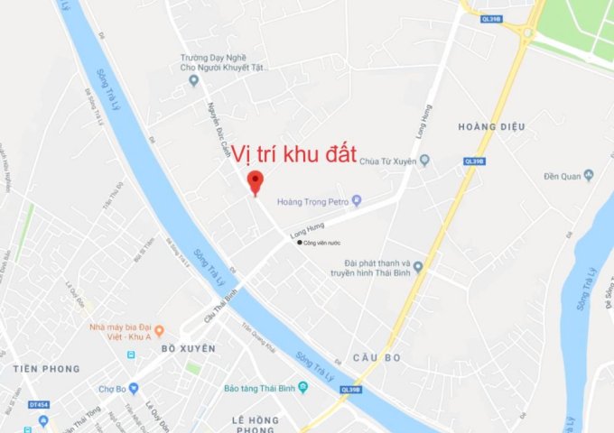 Bán đất tại Đường Nguyễn Đức Cảnh, Thái Bình, Thái Bình diện tích 792m2 giá 4.2 Tỷ