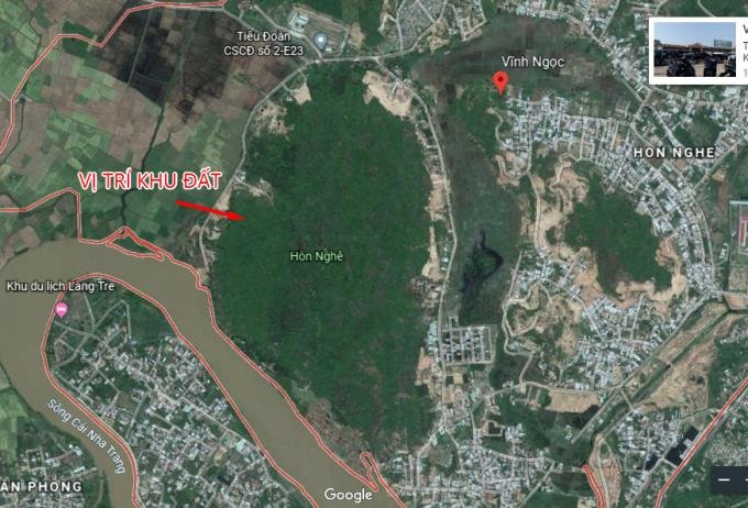 BÁN ĐẤT TẠI HÒN NGHÊ XÃ VĨNH NGỌC Nha Trang, Khánh Hòa diện tích 39.805m2 giá 1.8 Triệu/m²