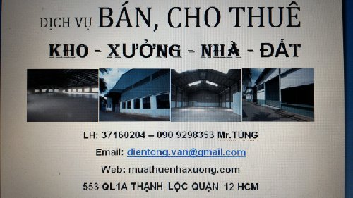 Bán kho, nhà xưởng cụm CN, Phường Hiệp Thành, Quận 12,  Hồ Chí Minh diện tích 9400m2  giá 94 Tỷ