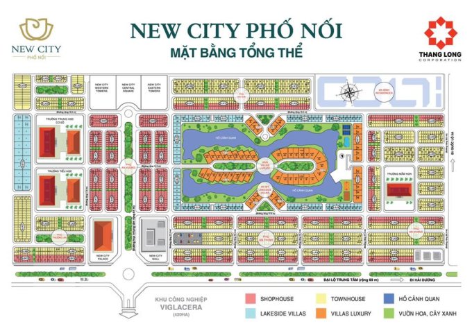 Bán đất tại Dự án New City Phố Nối, Mỹ Hào,  Hưng Yên diện tích 100m2  giá 7.6 Triệu/m²