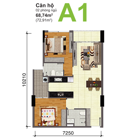 Cần bán suất nội block A chung cư Bộ Công An, quận 2, giá 2.39 tỷ