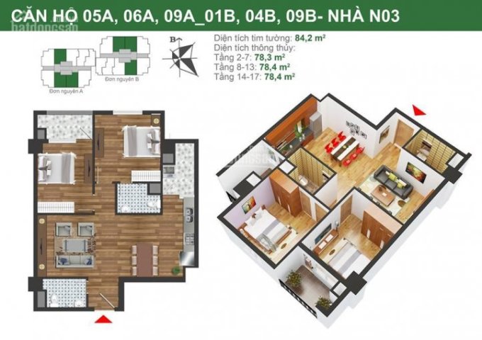 Cho thuê căn hộ chung cư tại Khu nhà ở Quân đội K35 Tân Mai