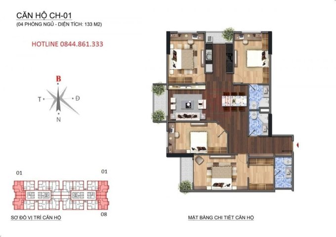 Bán căn hộ chung cư tại Dự án N01-T1 Ngoại Giao Đoàn, Bắc Từ Liêm, Hà Nội diện tích 133m2  giá 4.190 Tỷ