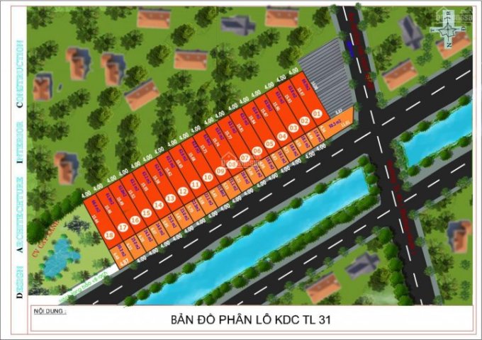 Dự án đất nền Quận 12 KDC Thạnh Lộc 31, DT: 22x4m, giá 2.65 tỷ