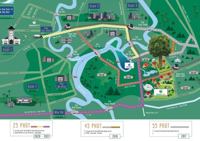 Bán biệt thự Swanpark 600 m2 view công viên, gần trường học - Swanpark  Đồng Nai - LH  Phương 0936122125