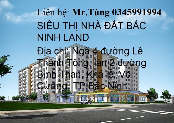 Chính chủ bán gấp lô góc Thanh Bình tại trung tâm TP.Bắc Ninh